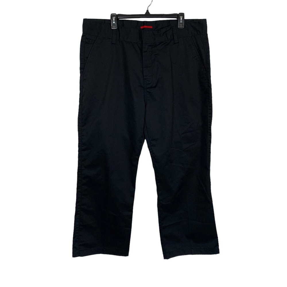Tesla Black Workwear Pants Womens 20x30 Stretch Mid Rise Utility Trousers
